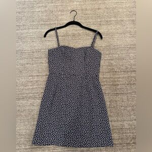 FRENCH CONNECTION ELAO Cotten Square Neck Mini Dress